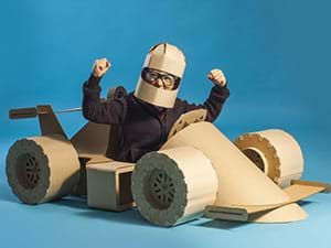 Cardboard Car Challenge als personeelsuitje in Dordrecht